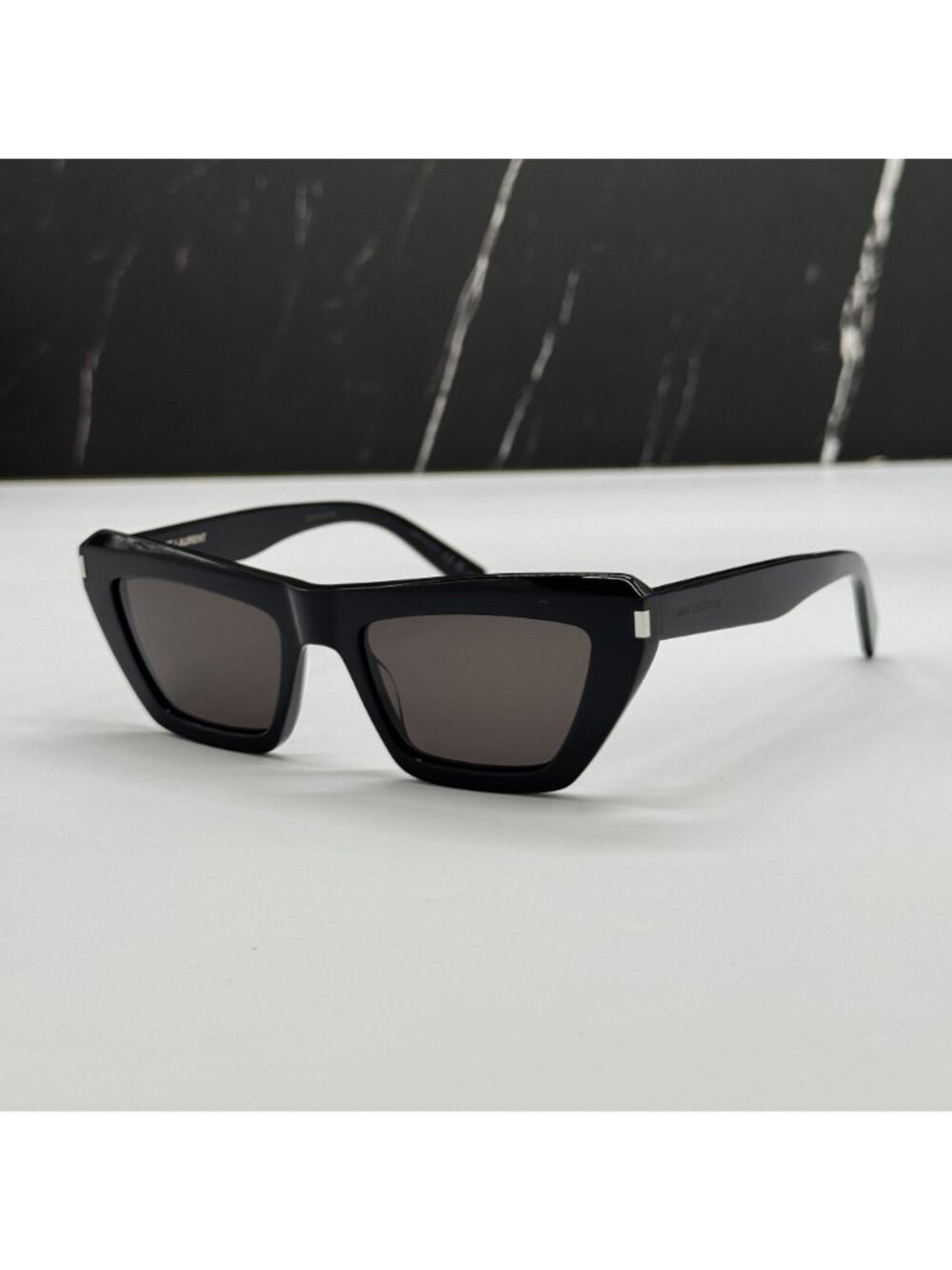 NWT Saint Laurent SL467 001 Black Cat Eye Sunglasses Authentic